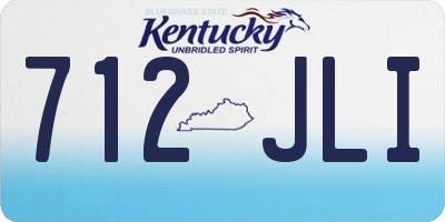 KY license plate 712JLI