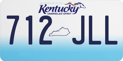 KY license plate 712JLL