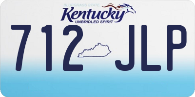 KY license plate 712JLP