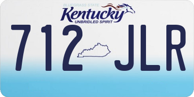 KY license plate 712JLR