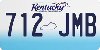 KY license plate 712JMB