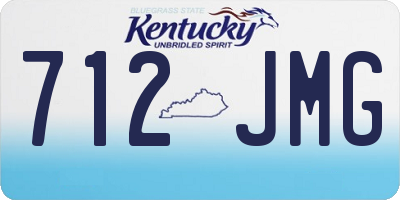 KY license plate 712JMG
