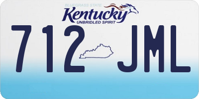 KY license plate 712JML