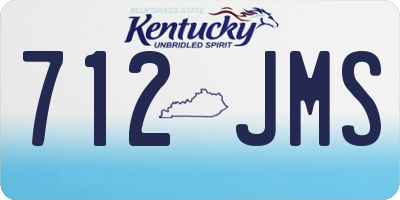 KY license plate 712JMS