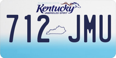 KY license plate 712JMU
