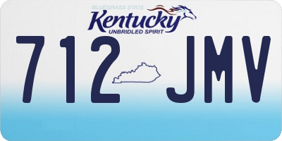 KY license plate 712JMV