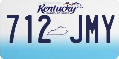 KY license plate 712JMY