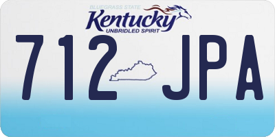 KY license plate 712JPA