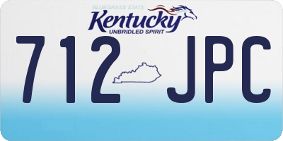 KY license plate 712JPC