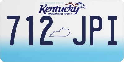 KY license plate 712JPI