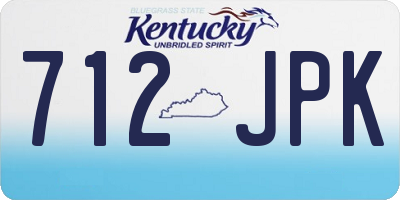 KY license plate 712JPK