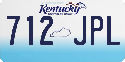 KY license plate 712JPL
