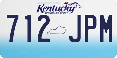 KY license plate 712JPM