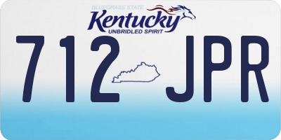 KY license plate 712JPR