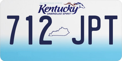 KY license plate 712JPT