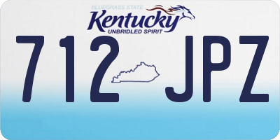 KY license plate 712JPZ