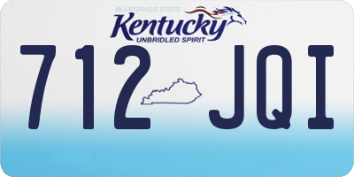 KY license plate 712JQI