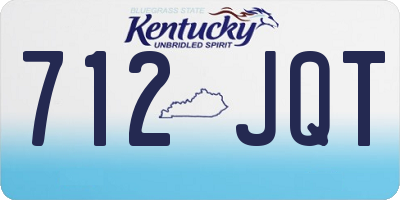 KY license plate 712JQT