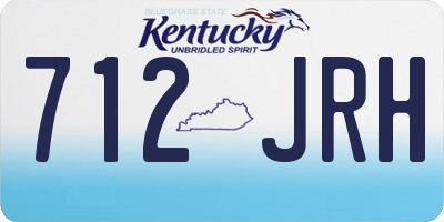 KY license plate 712JRH
