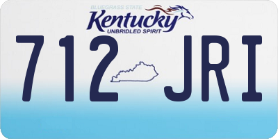 KY license plate 712JRI