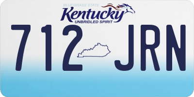 KY license plate 712JRN