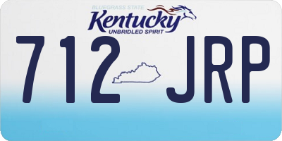 KY license plate 712JRP
