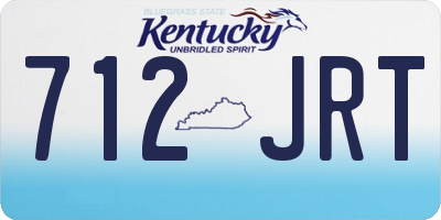 KY license plate 712JRT