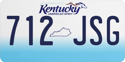 KY license plate 712JSG