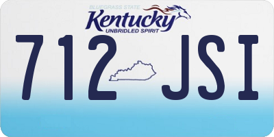 KY license plate 712JSI