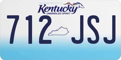 KY license plate 712JSJ
