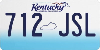 KY license plate 712JSL