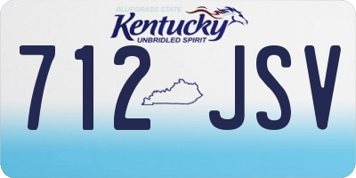 KY license plate 712JSV