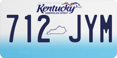 KY license plate 712JYM