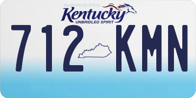 KY license plate 712KMN