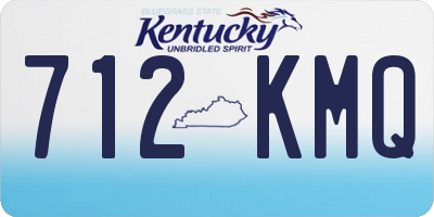 KY license plate 712KMQ