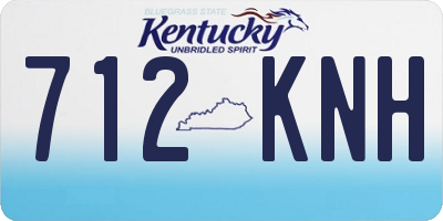 KY license plate 712KNH