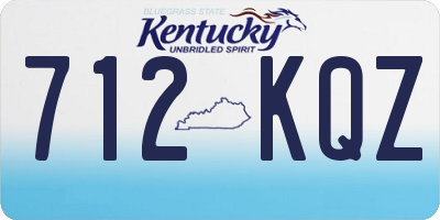KY license plate 712KQZ