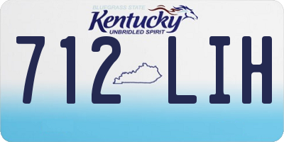KY license plate 712LIH