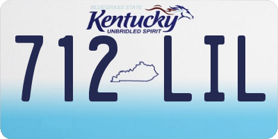 KY license plate 712LIL