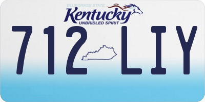 KY license plate 712LIY
