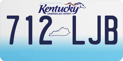 KY license plate 712LJB