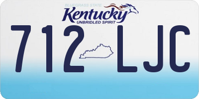 KY license plate 712LJC