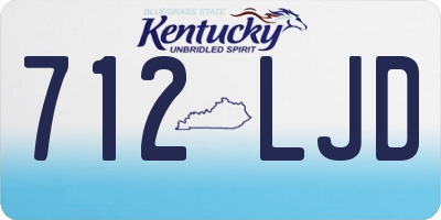 KY license plate 712LJD