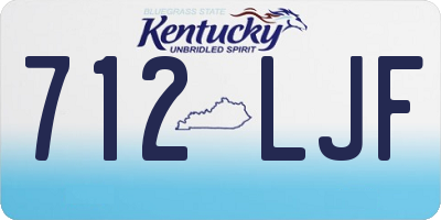 KY license plate 712LJF