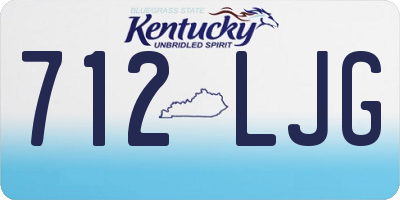 KY license plate 712LJG