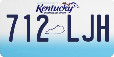 KY license plate 712LJH