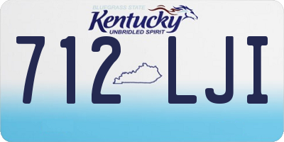 KY license plate 712LJI