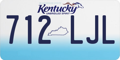 KY license plate 712LJL