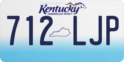 KY license plate 712LJP