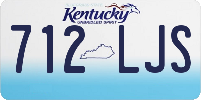 KY license plate 712LJS
